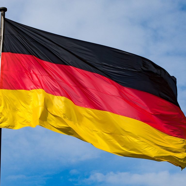 Menu en allemand Drapeau allemand